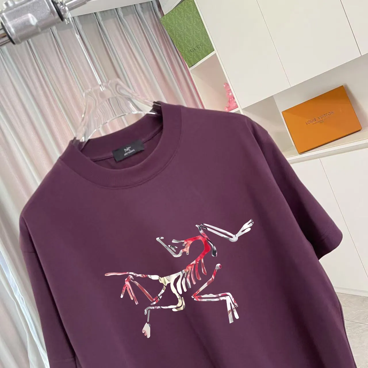 ARC'TERYX* 2025 New Arrival logo t g Same Style Size：S M L XL XXL ：Black White Purple Gray
